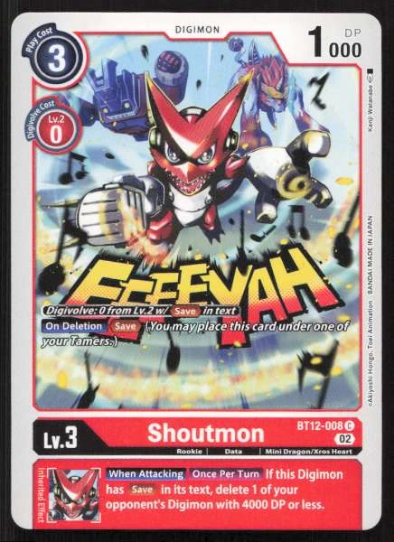 Shoutmon - Across Time #BT12-008