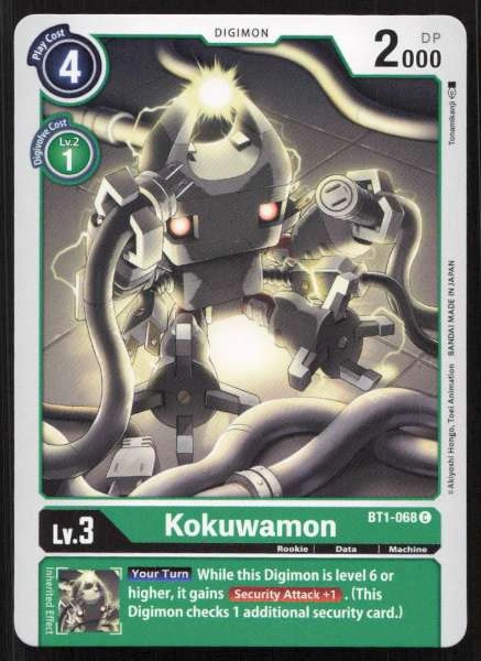 Kokuwamon - Release Special Booster 1.0, Dual Revolution, Xros Encounter, Blast Ace #BT1-068