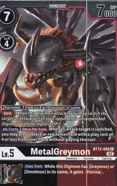 MetalGreymon - Across Time #BT12-068
