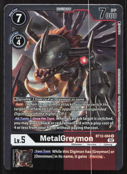 MetalGreymon - Across Time #BT12-068