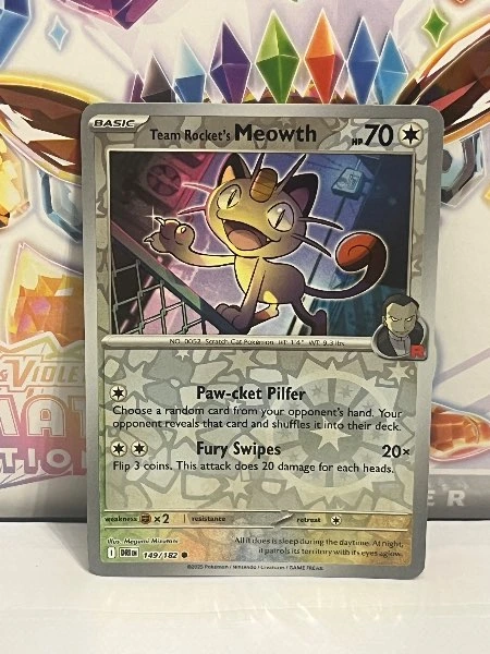 Team Rocket's Meowth - Destined Rivals #149/182