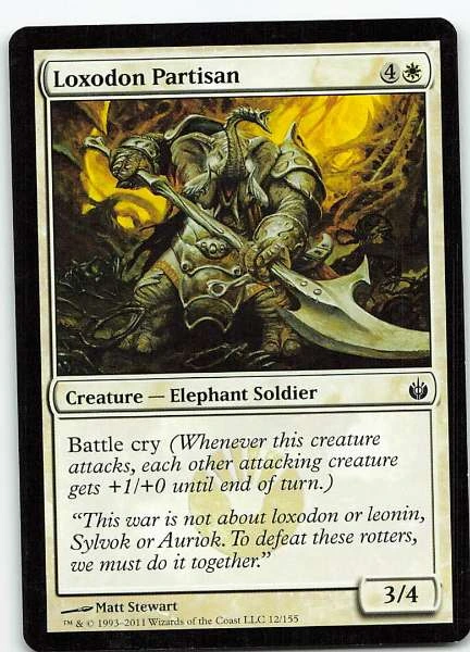 Loxodon Partisan - Mirrodin Besieged #12/155