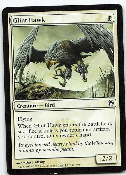 Glint Hawk - Scars of Mirrodin #10/249
