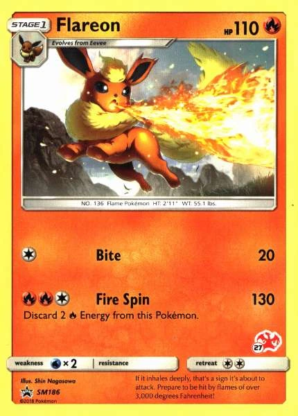 Flareon - Sun & Moon Black Star Promos #SM186