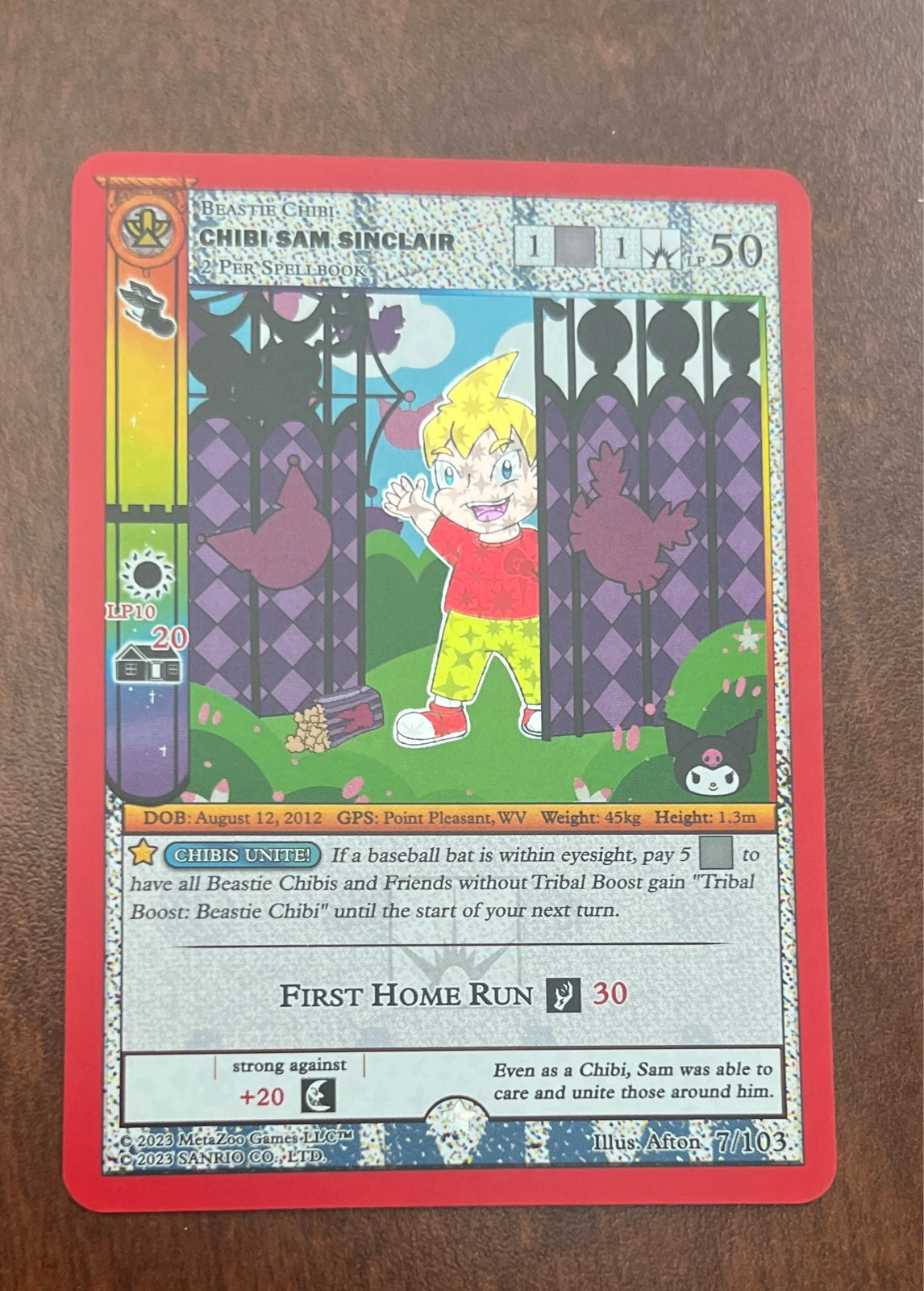 Chibi Sam Sinclair - MetaZoo x Sanrio #7/103
