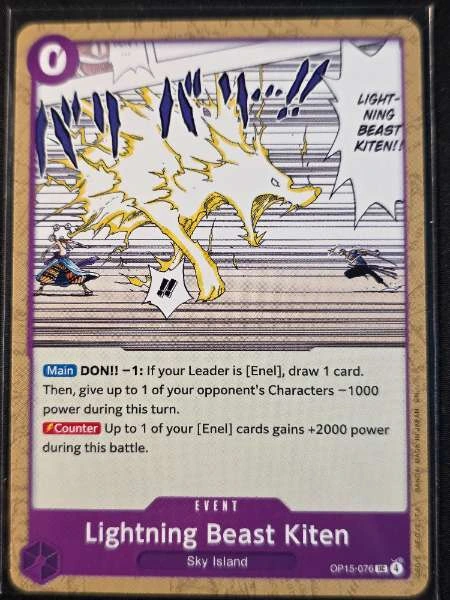 Lightning Beast Kiten - Adventure on Kami's Island #OP15-076